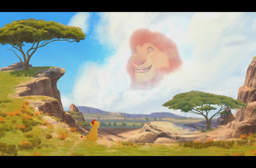 Kion fragt Mufasa um Rat